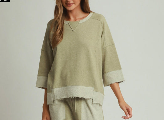 Relaxed Raw Hem