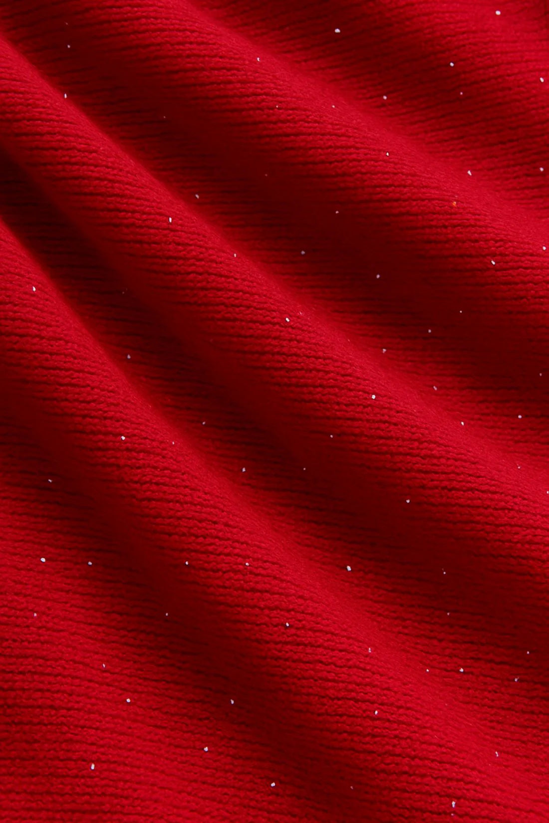 Shimmer Knit Drop Shoulder Turtleneck Sweater