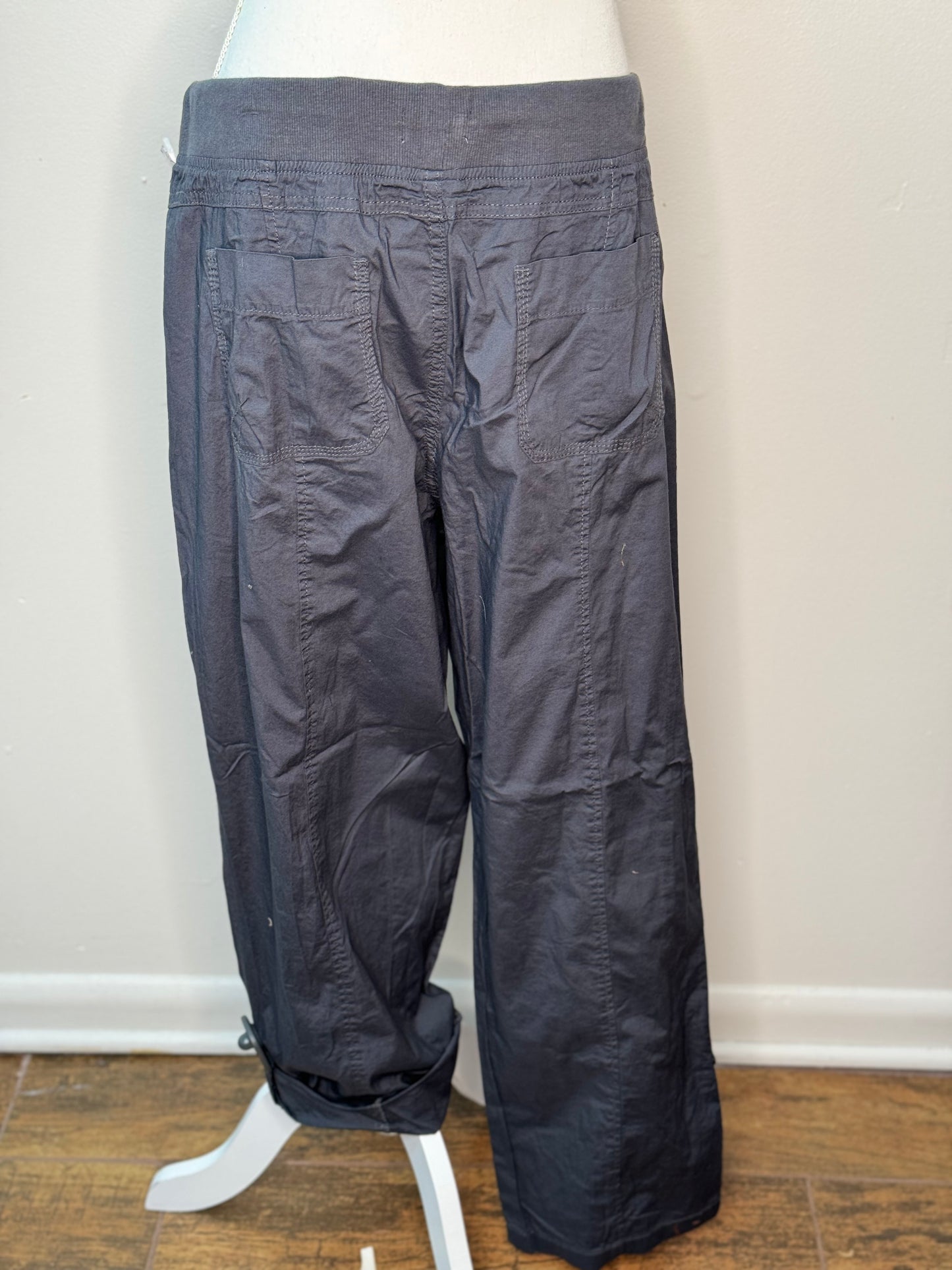 Charcoal Parachute Pants