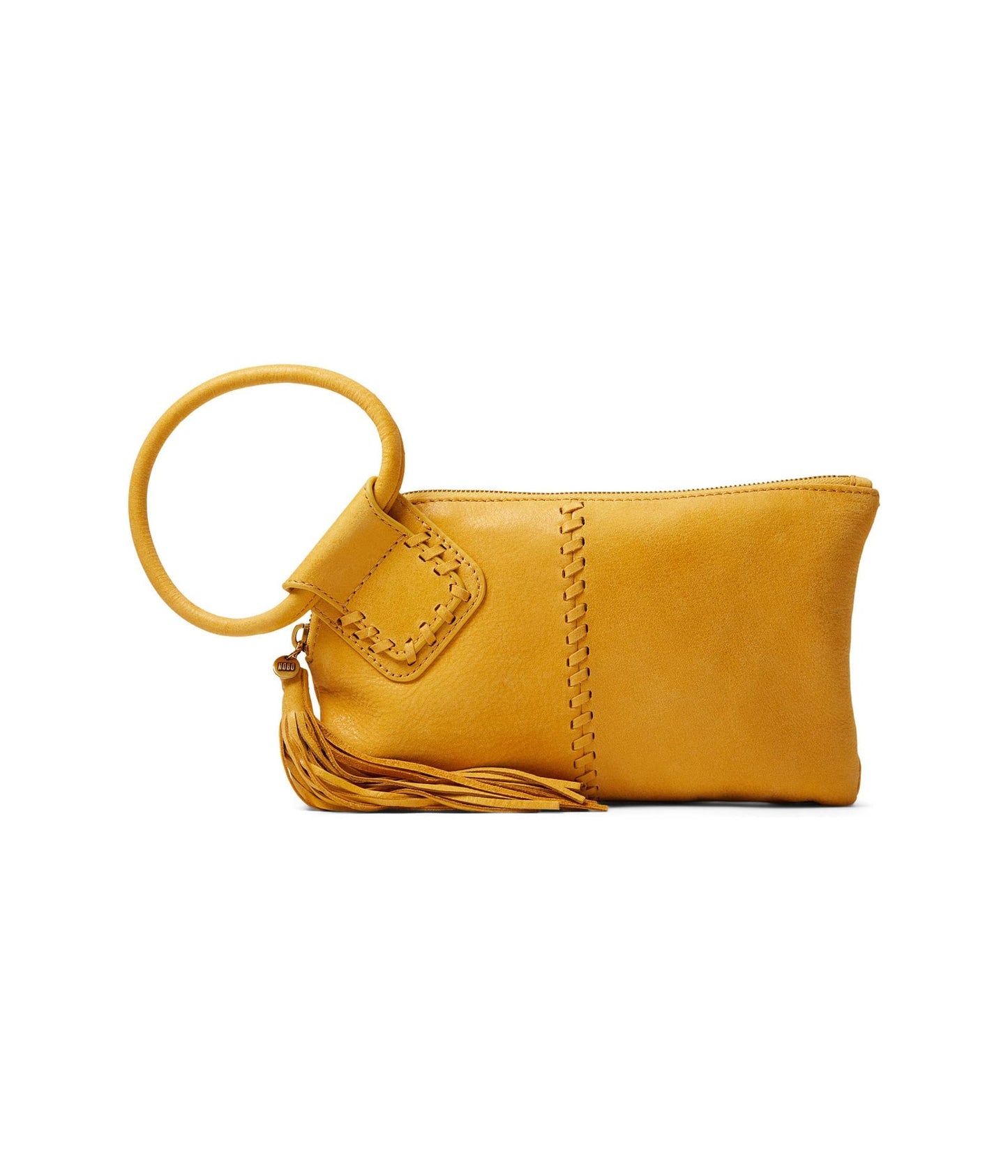 Sable Buffed Leather Wristlet