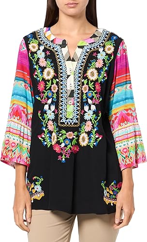 Indigo Stitch Blouse