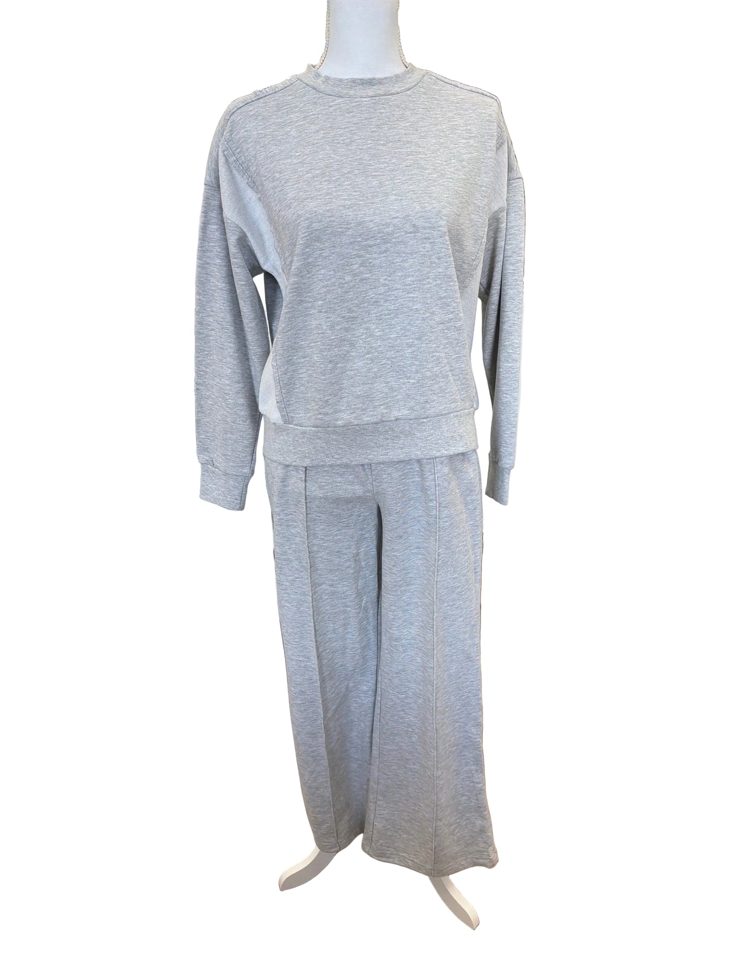 Grey Loungewear Wide Leg Pant