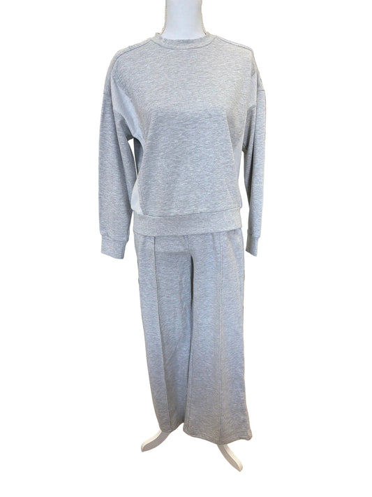 Grey Loungewear Wide Leg Pant