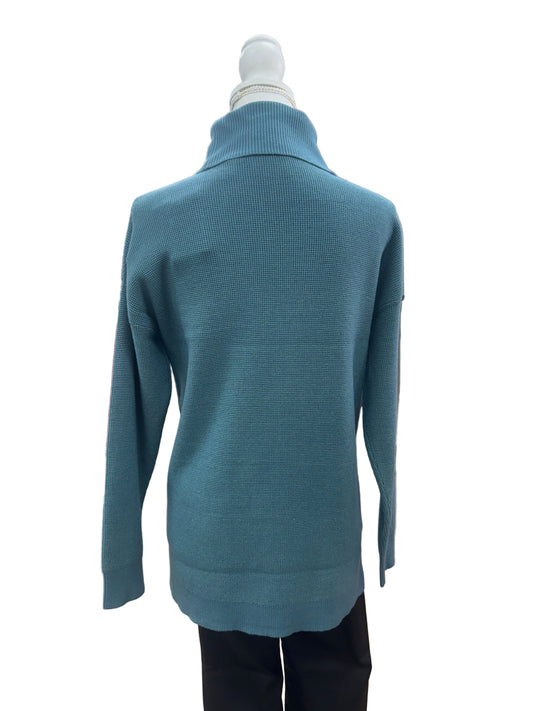 Teal Turtleneck Sweater