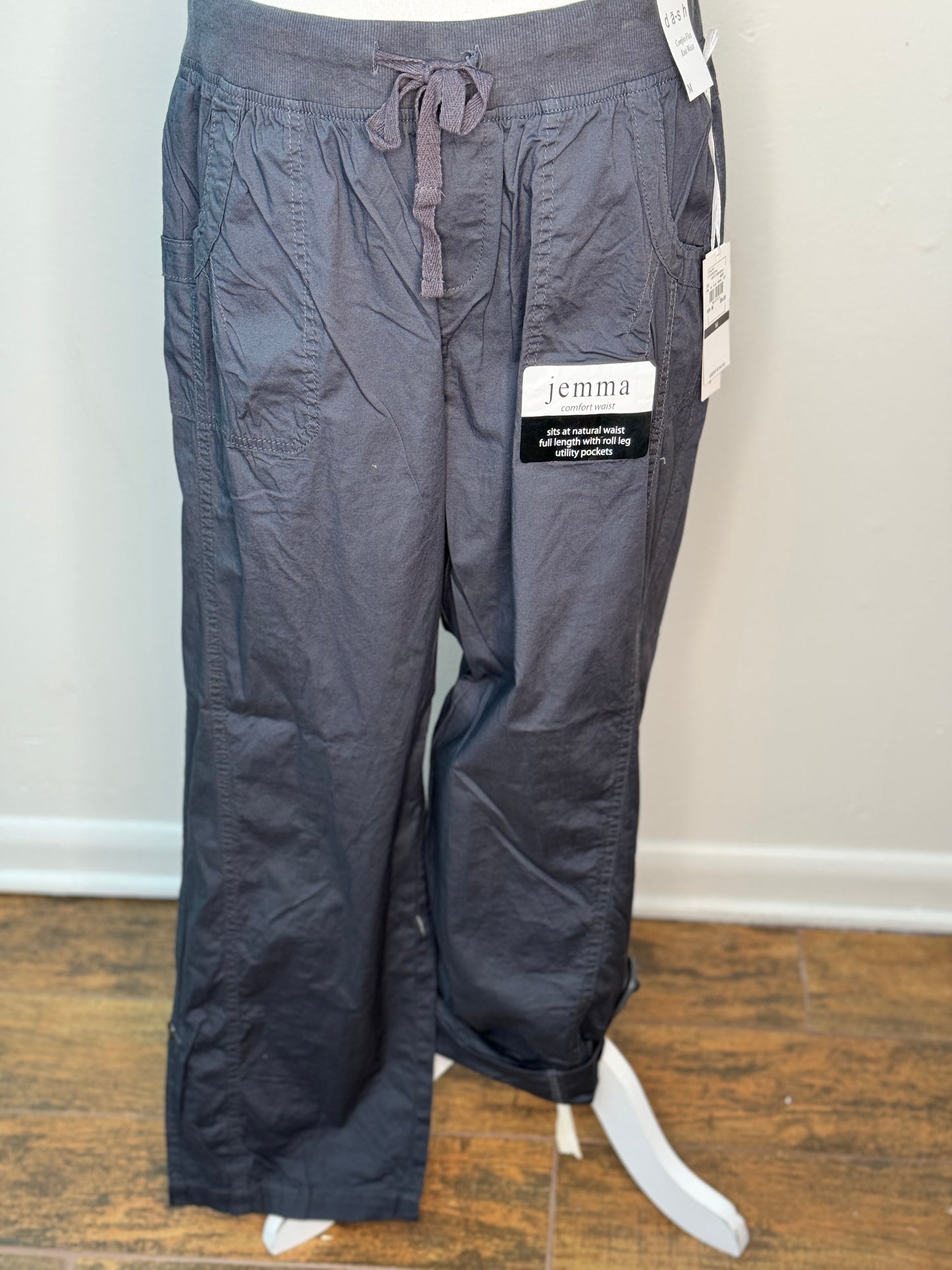 Charcoal Parachute Pants