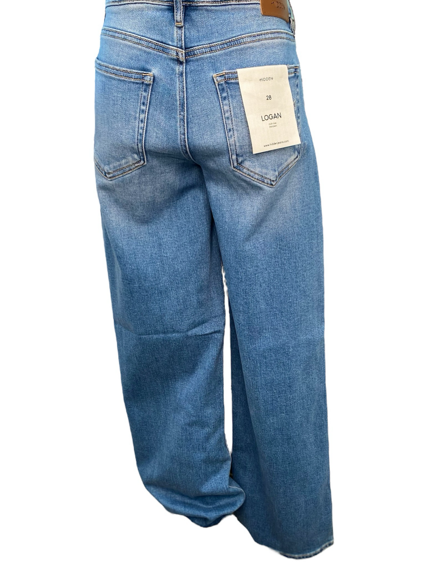 HIDDEN LOGAN MID-RISE DAD JEAN