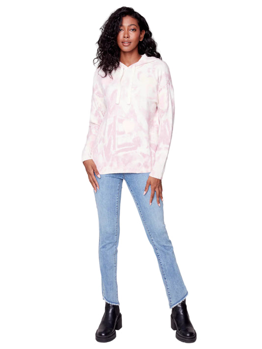 Charlie B Fall Hooded Sweater-Powder