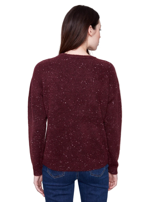 Charlie B Love Sweater - Cabernet