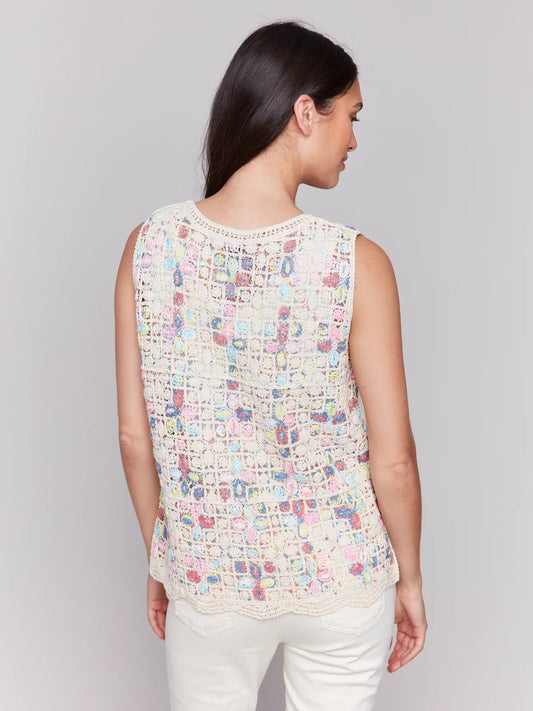 Crochet Tank Top Multicolor