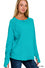 Cotton raglan sleeve thumbhole top