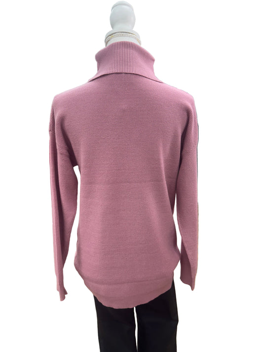 Pink Turtleneck Sweater