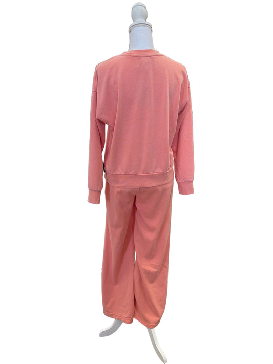 Coral Loungewear Wide Leg Pant