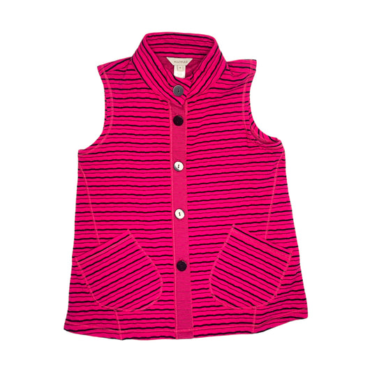 Pink & Black Striped Vest