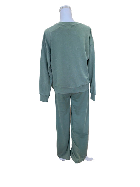 Dusty Teal Loungewear Wide Leg Pant