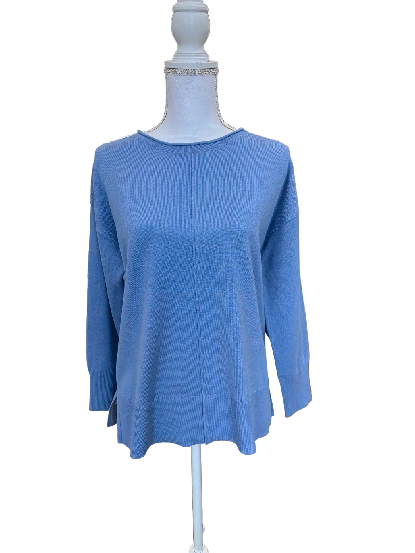 Cornflower Blue Soft Knit Sweater