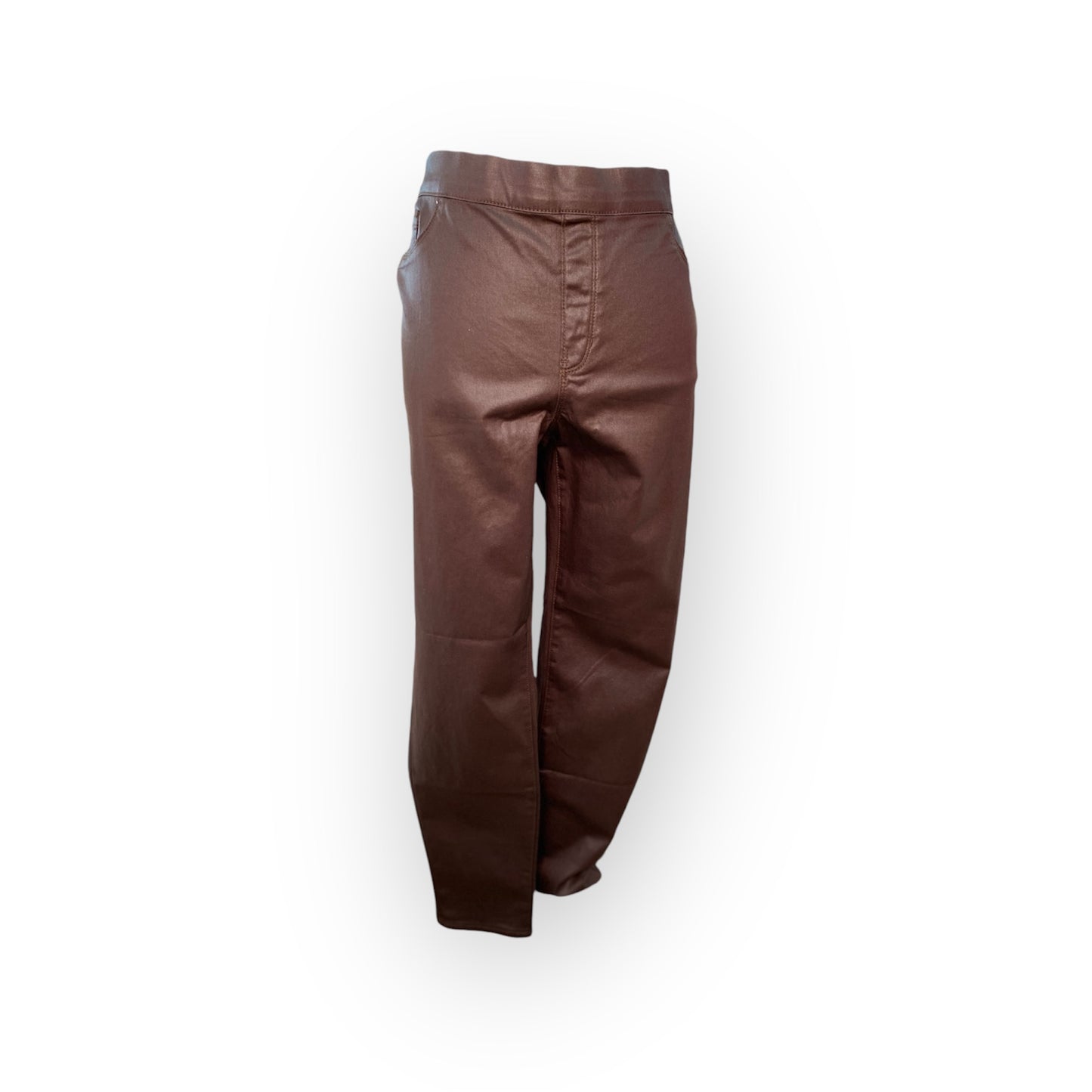 +CHOCOLATE LEATHER PANTS