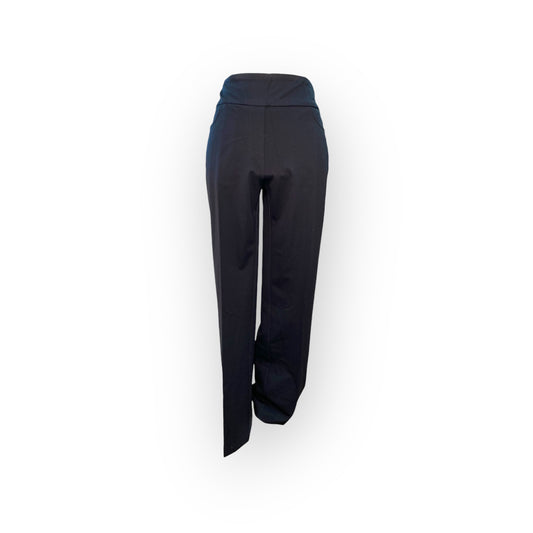 BLACK STOVEPIPE LEG PANT