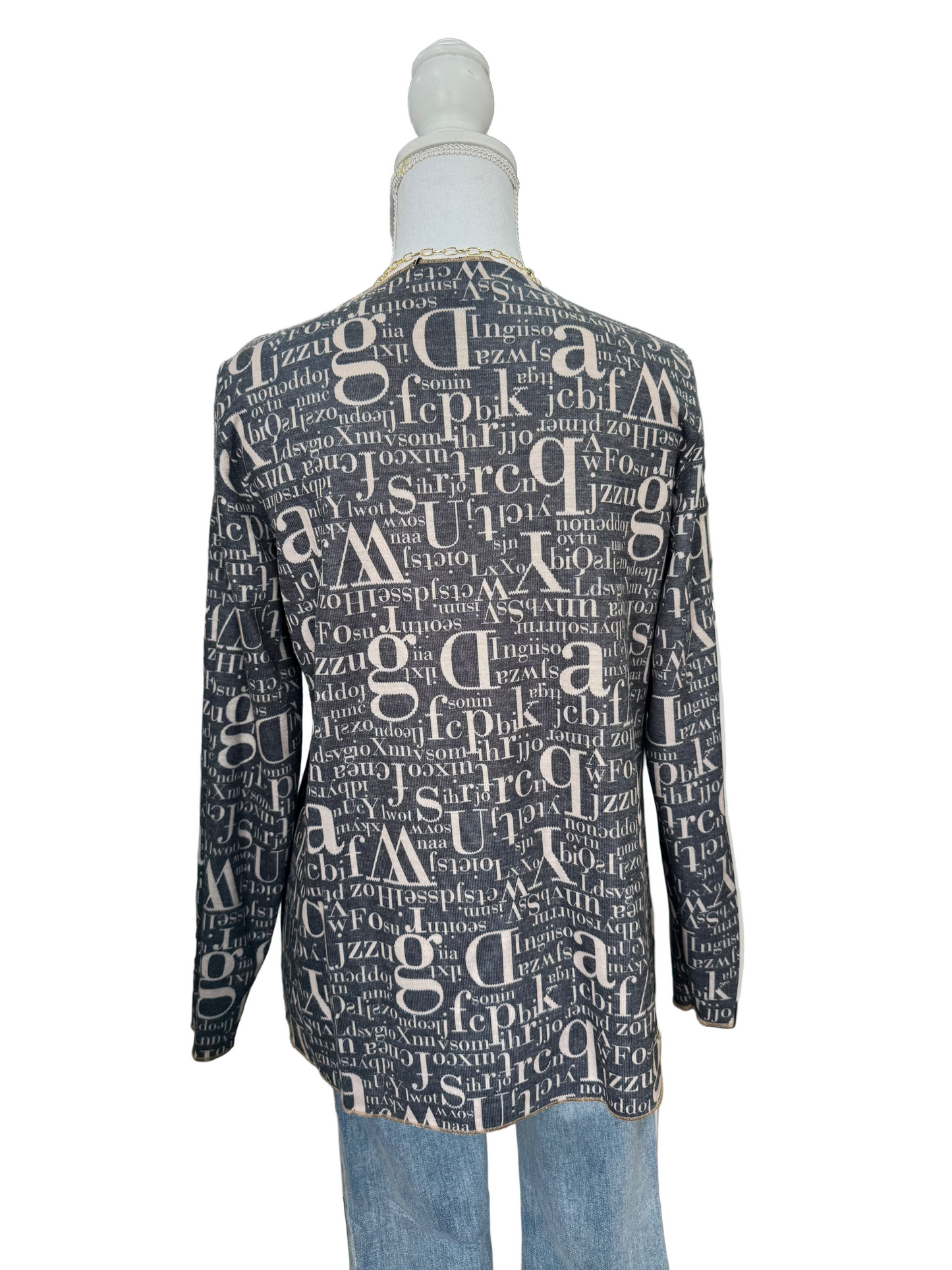 Ali Miles Reversible Printed Knit Pop-Over Tunic