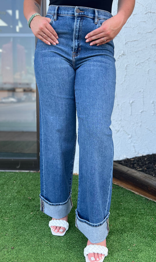 Logan High Rise Cuffable Ankle Jeans