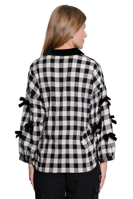 Pretty In Plaid Top