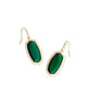 Dani Bezel Gold Drop Earrings