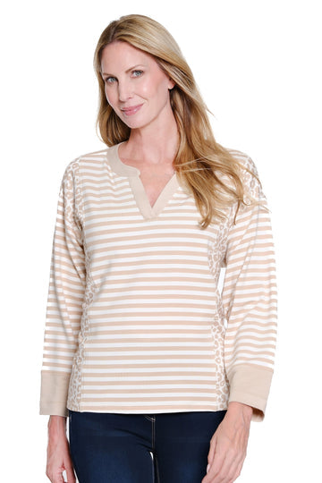 Safari Stripe Top