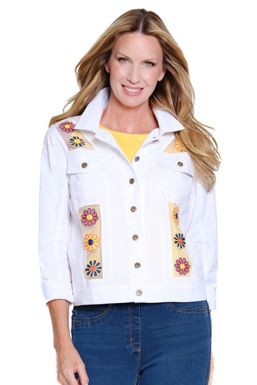 Flower Pop Denim Jacket