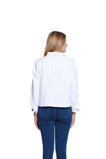 Pure White Denim Jacket