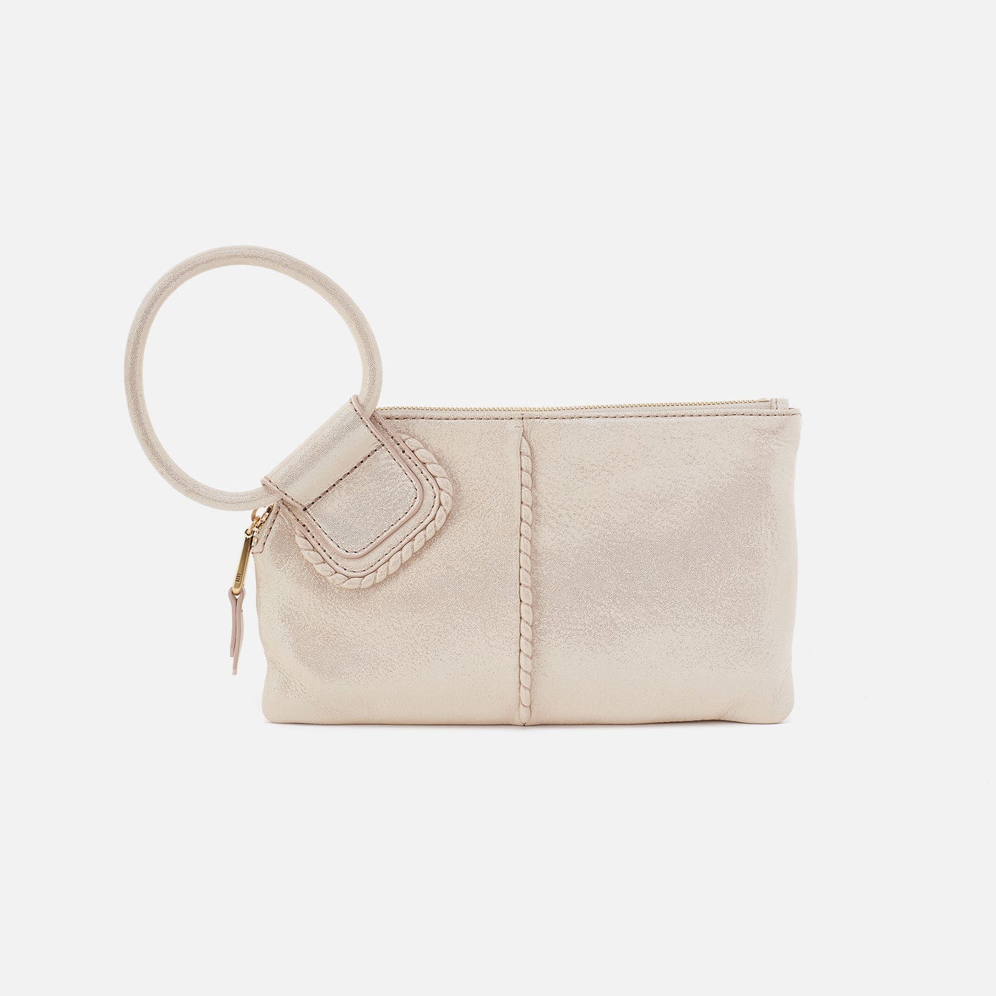 Sable Buffed Leather Wristlet
