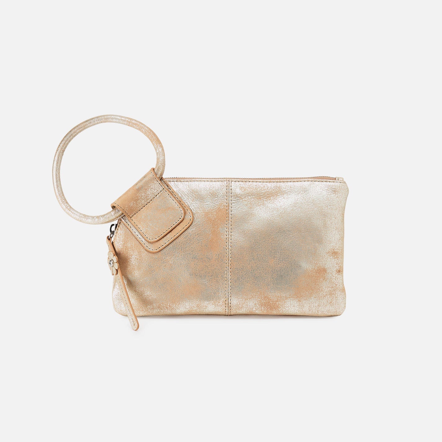 Sable Buffed Leather Wristlet
