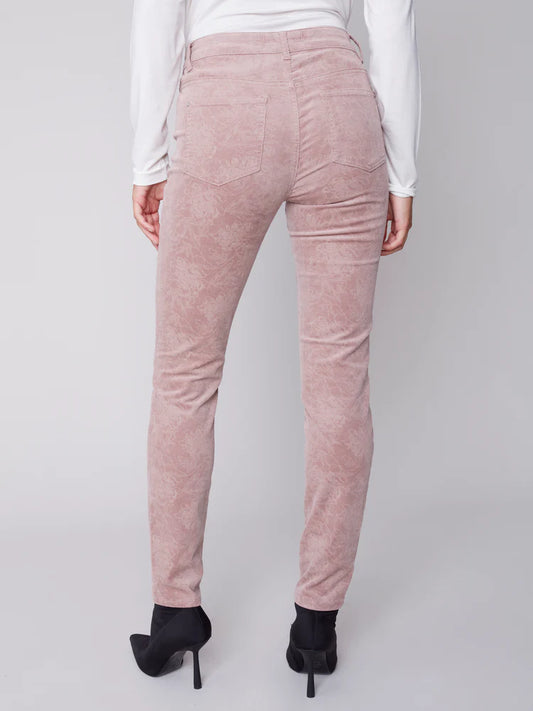 Powder Pants with Floral Design