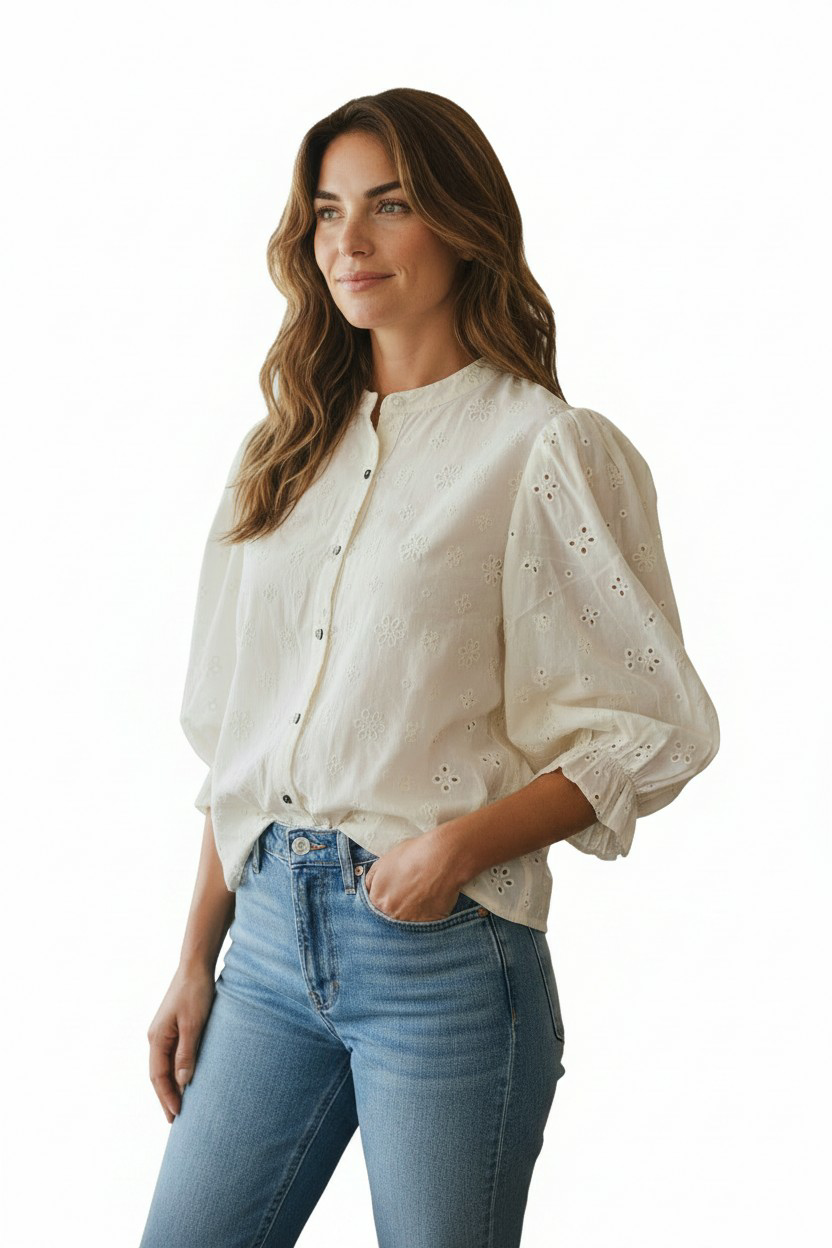 Eyelet Whimsy Top