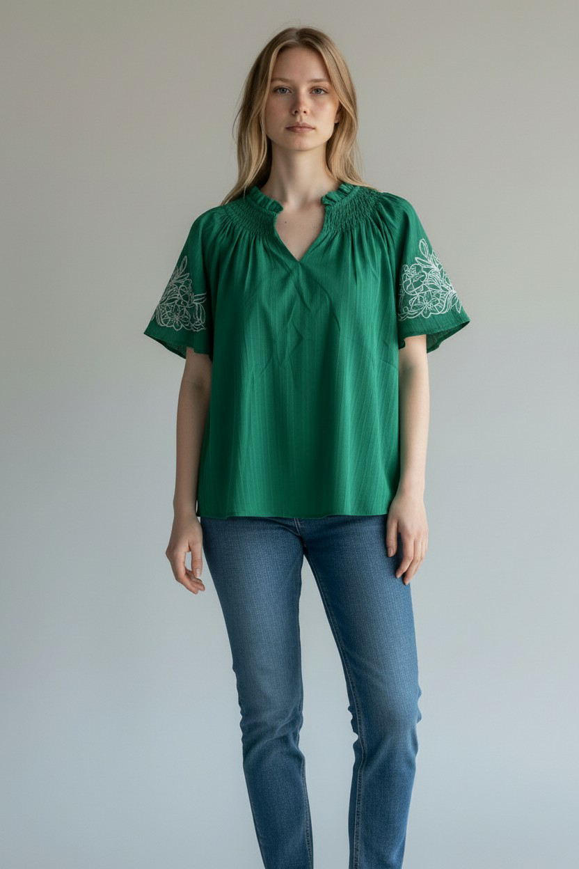Queen Lime Blouse