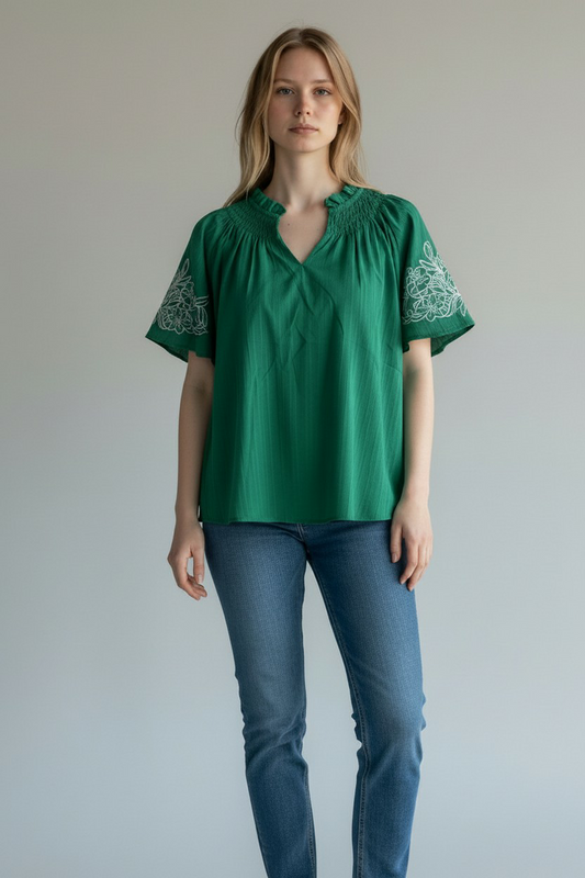 Queen Lime Blouse