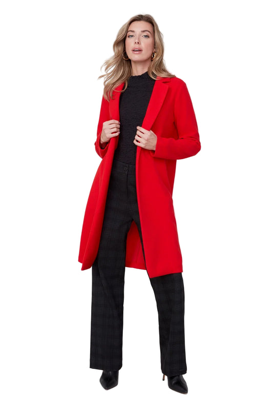 Renuar Perfection Defined Coat - Scarlet