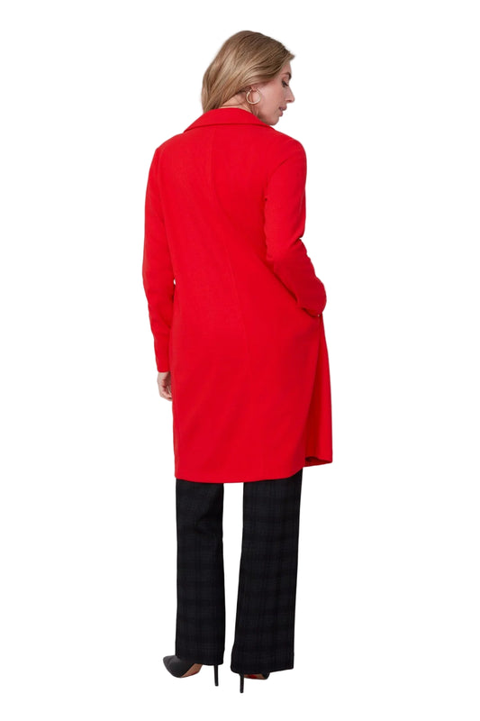 Renuar Perfection Defined Coat - Scarlet