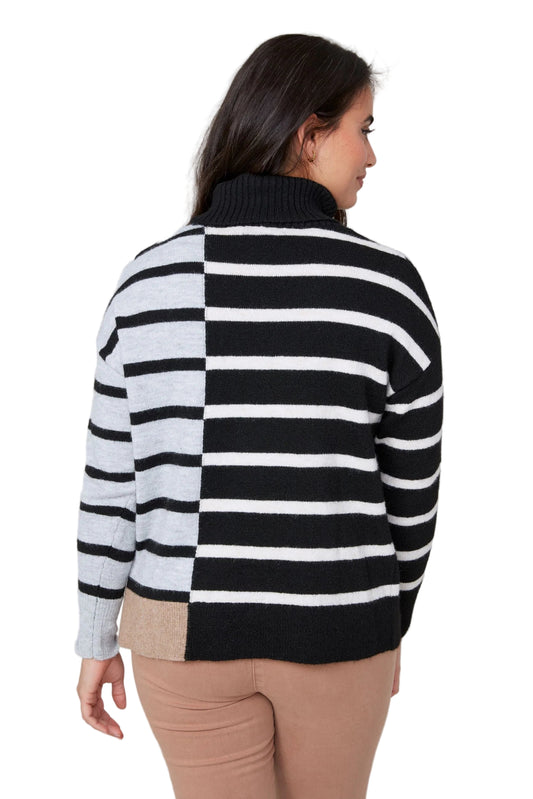 Renuar Turleneck Striped Sweater