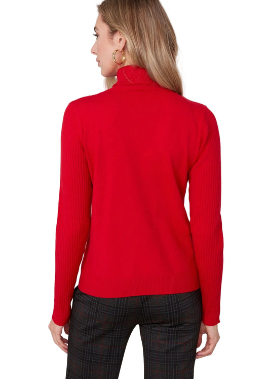 Renuar - Soft Touch Turtleneck - Scarlett