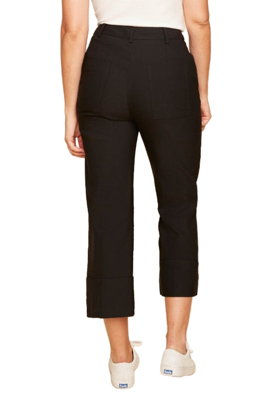 Renuar Woven Crop Wide Leg Pant