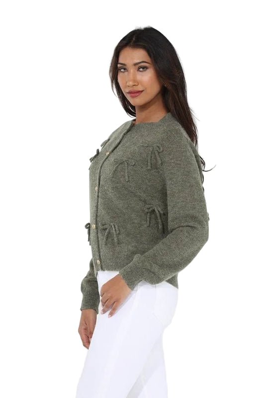 The Annalise Cardigan - Olive