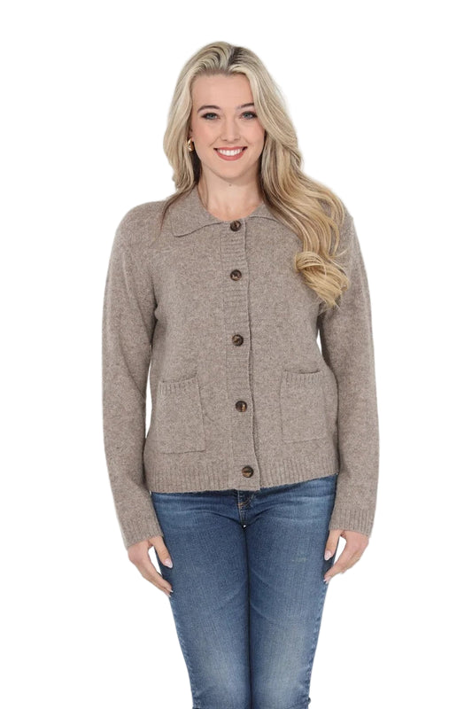 The Esme Sweater Jacket - mocha