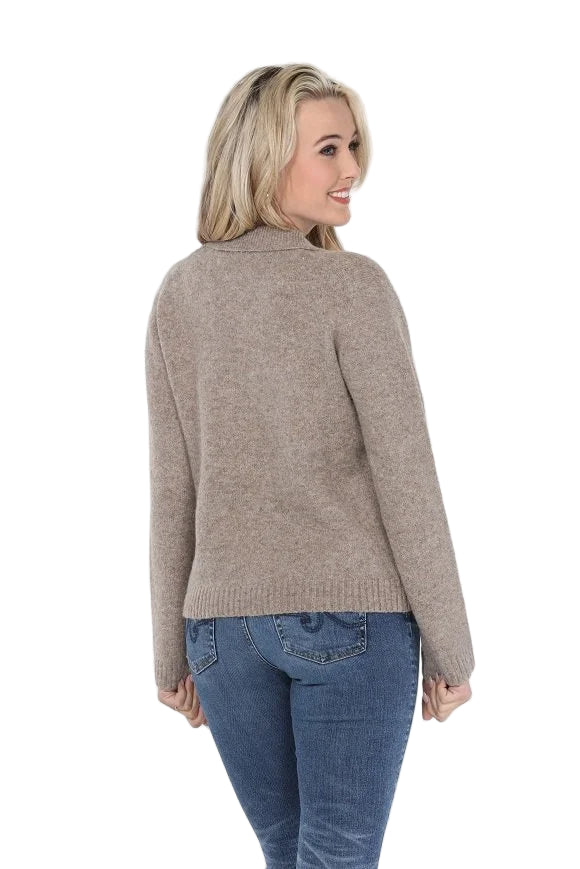 The Esme Sweater Jacket - mocha