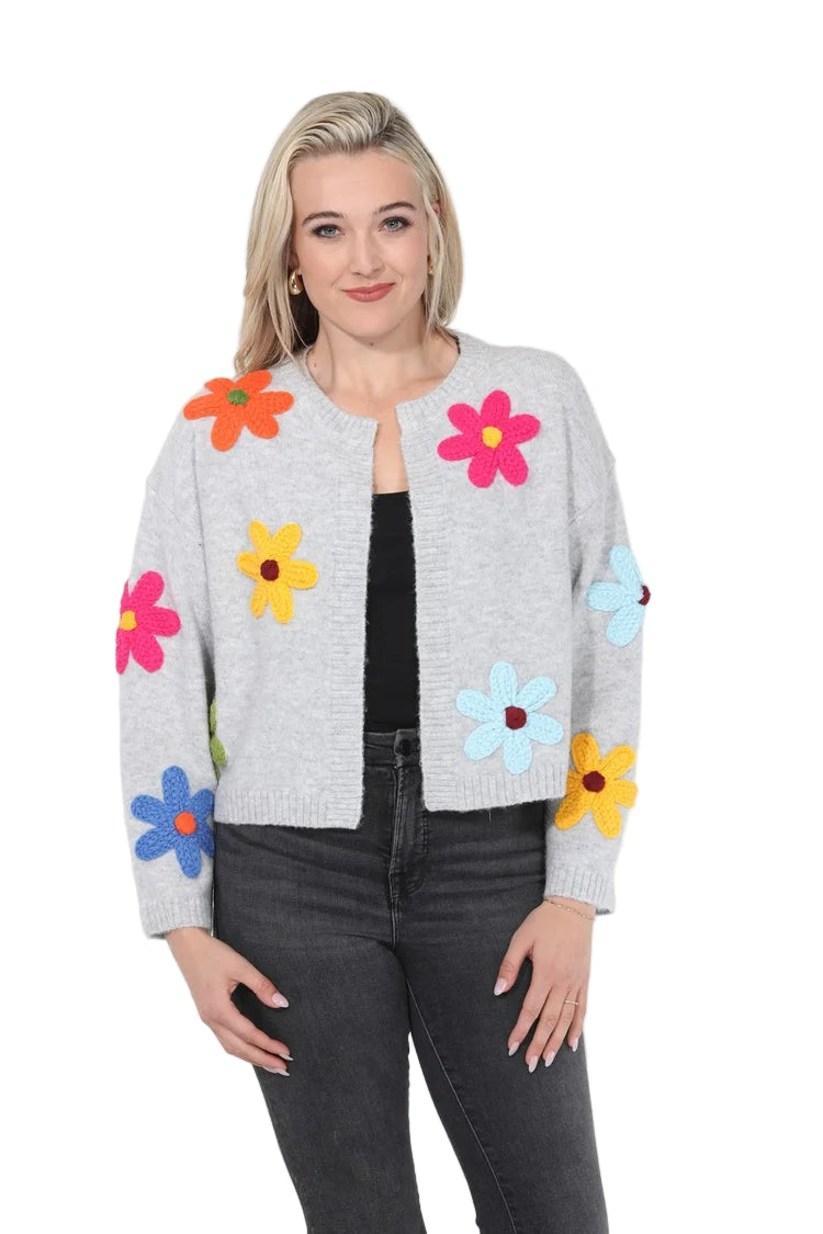 The Marigold Flower Cardigan