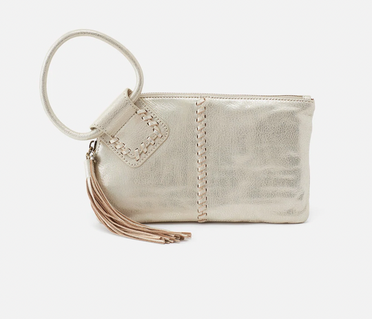 Sable Buffed Leather Wristlet