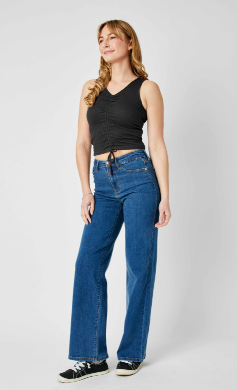 Laura High Rise Wide Leg Jeans