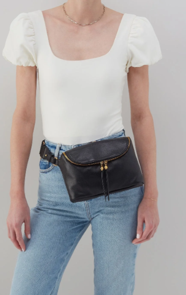 Fern Large Belt Bag - Black