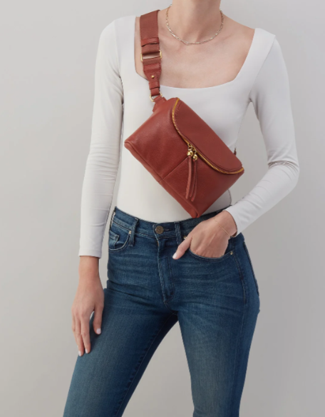 Fern Large Belt Bag - Rust