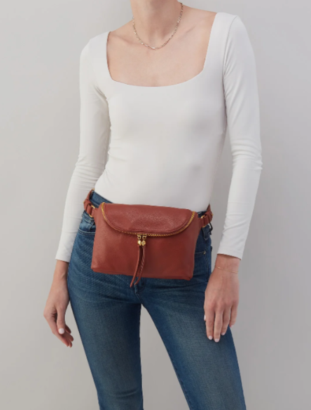 Fern Large Belt Bag - Rust