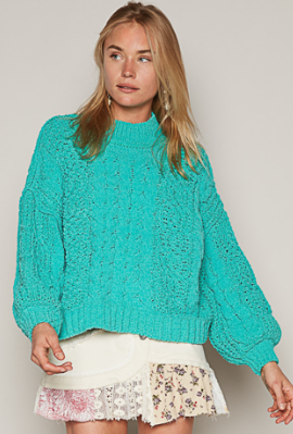 Jungle Green Knitted Sweater