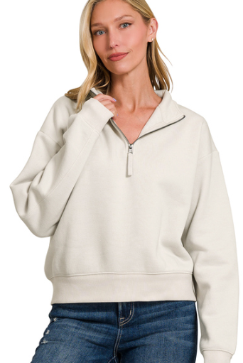 Half Zip Fleeece Sweatshirt